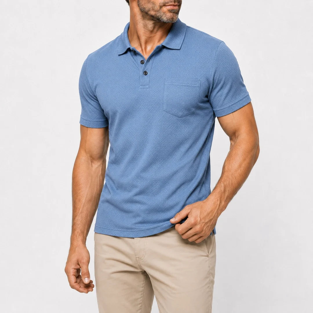 Capri - Men's Ultra Comfortable Pocket Polo Shirt