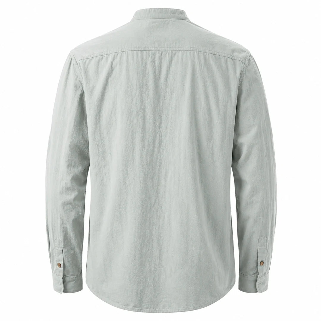 Kyoto - Men's Ultra Comfortable Band Collar Shirt