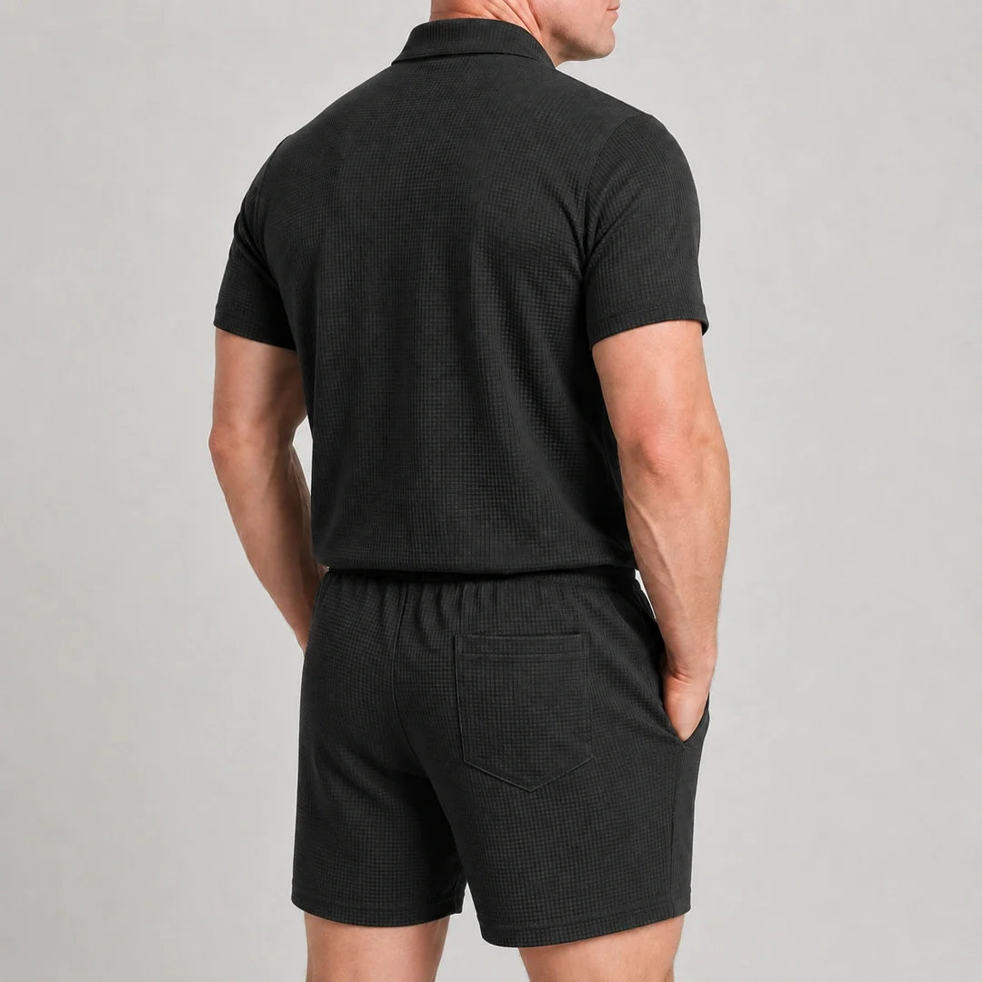 Capri Set – Men’s Ultra Comfortable Shorts and Polo Shirt