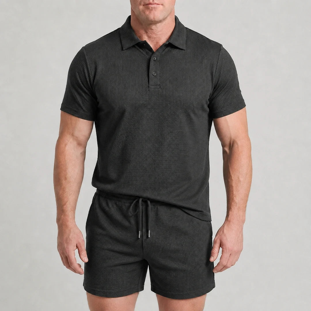Capri Set – Men’s Ultra Comfortable Shorts and Polo Shirt
