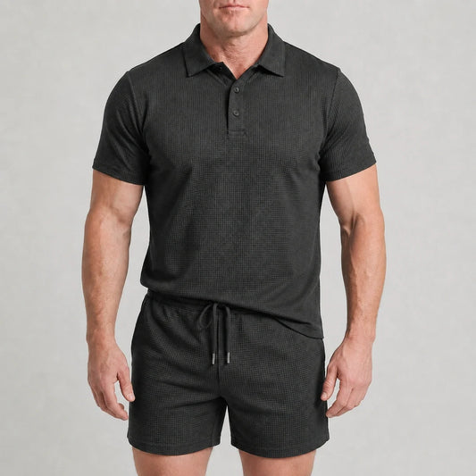 Capri Set – Men’s Ultra Comfortable Shorts and Polo Shirt