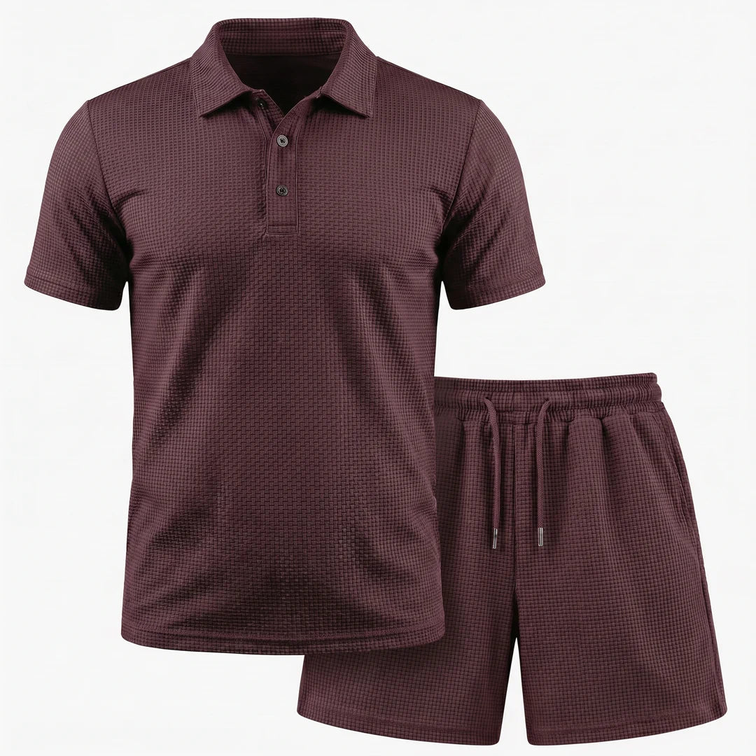 Capri Set – Men’s Ultra Comfortable Shorts and Polo Shirt