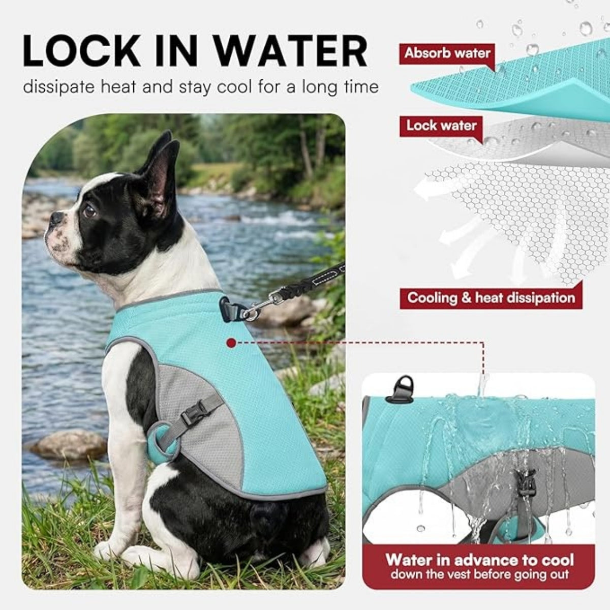 Cooling Dog Vest – Lightweight & Breathable