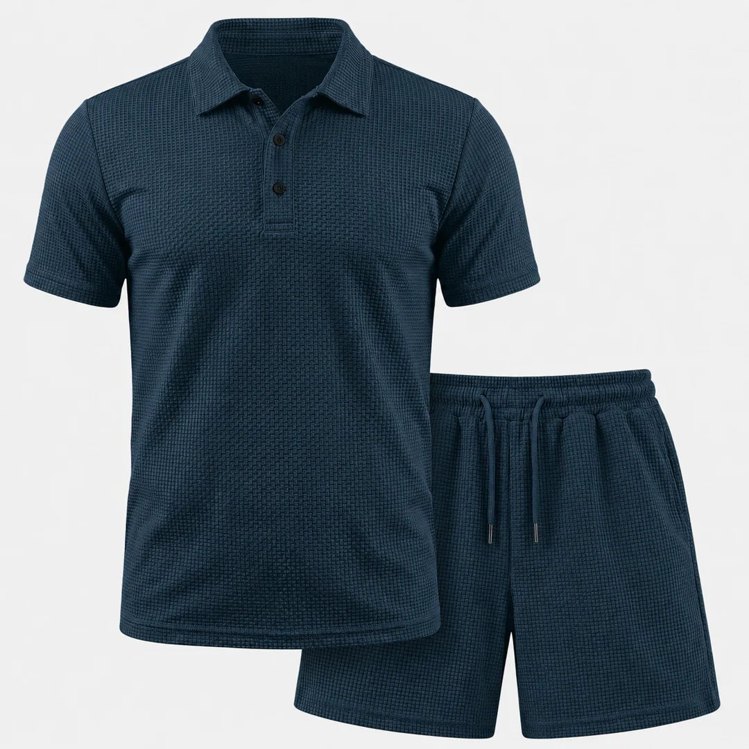 Capri Set – Men’s Ultra Comfortable Shorts and Polo Shirt