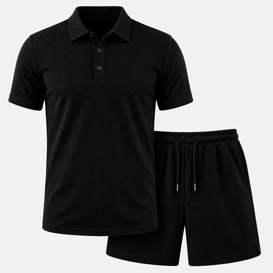 Capri Set – Men’s Ultra Comfortable Shorts and Polo Shirt