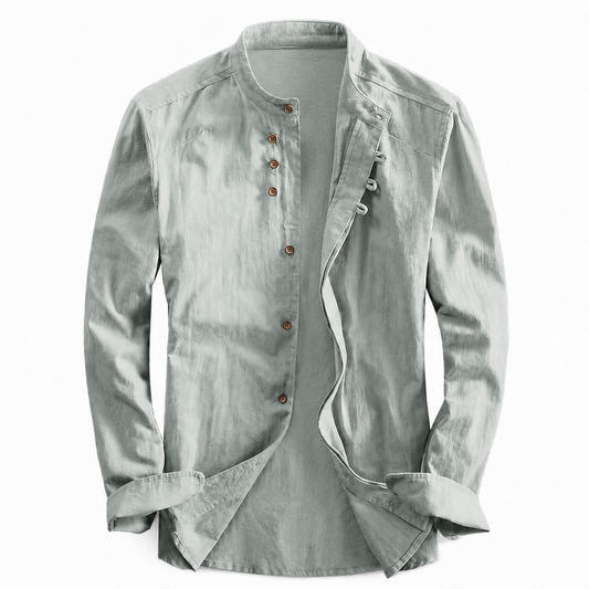 Kyoto - Men's Ultra Comfortable Band Collar Shirt